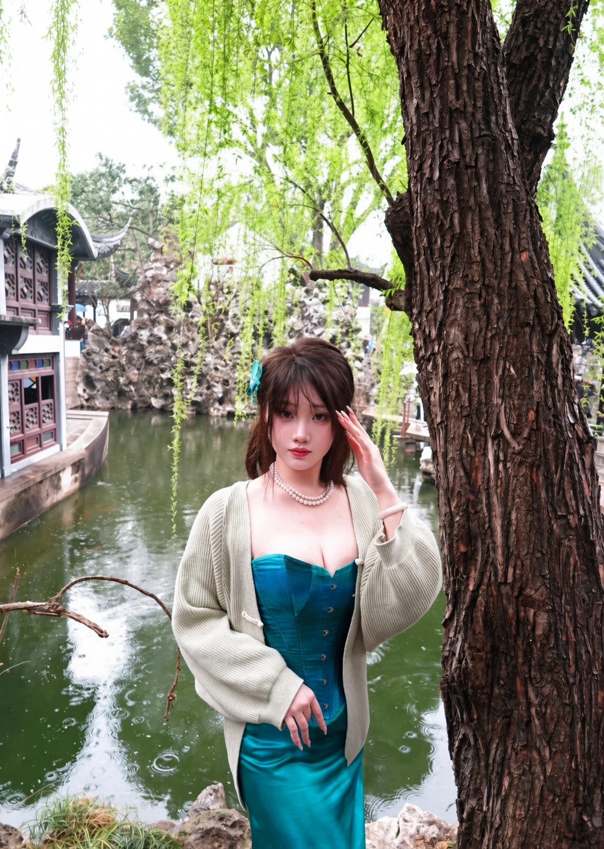 黑项圈铃铛链子红发小姐姐【27P/15V/1.09GB】 预览图 3